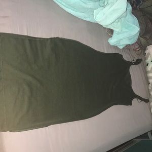 Olive green dress